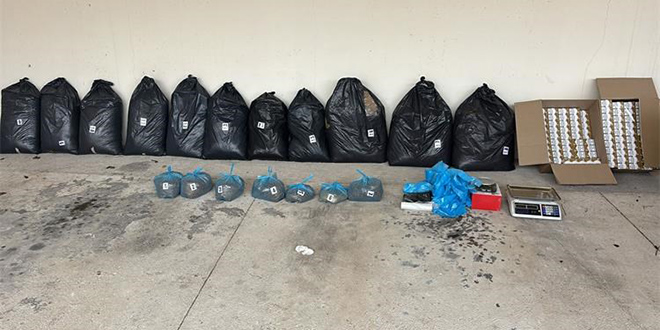 PRETRAGA U ŠIBENIKU Nađene cigarete i više od 145 kila duhana