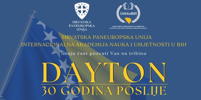 ČETVRTAK U ZAGREBU Održat će se tribina 'Dayton - 30 godina poslije'