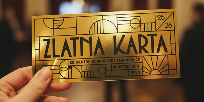 Zlatna ulaznica Koncertne dvorane Ive Tijardovića savršen je poklon za dvoje koji će oduševiti glazbene sladokusce