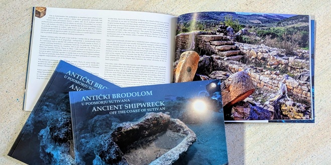 Objavljena dvojezična znanstveno-popularna brošura 'Antički brodolom u podmorju Sutivana'