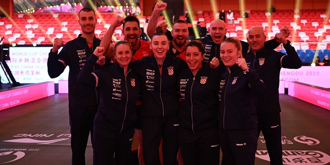 STOLNI TENIS Hrvatska na Svjetskom kupu u Chengduu nadigrala Švedsku s impresivnih 8:1