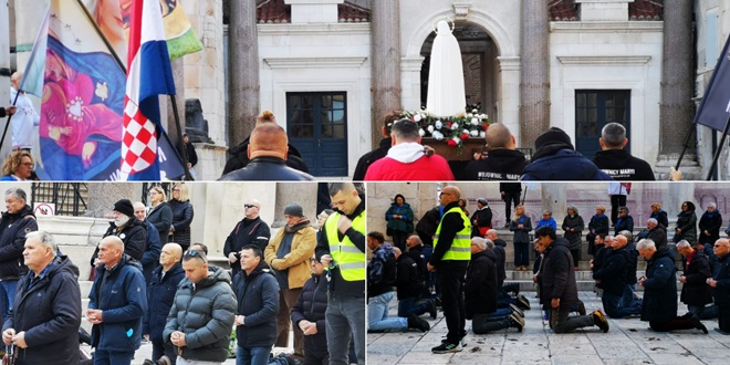 FOTO/VIDEO Molitelji i ove subote klečali na Peristilu