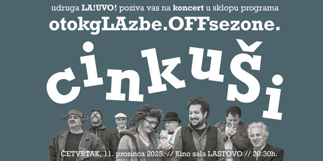 Koncertno gostovanje mnogočlane glazbene družine 'Cinkuši' na Lastovu