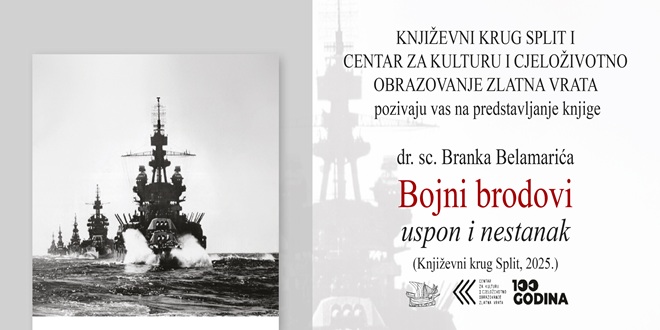 ZLATNA VRATA: U petak predstavljanje knjige 'Bojni brodovi: Uspon nestanak'