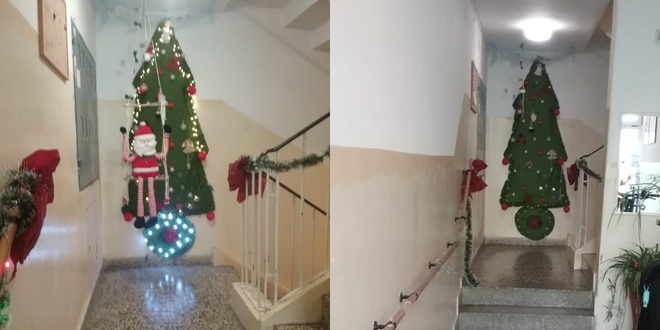 Grinch u Osječkoj: Stanari splitske zgrade prigodno uredili stubište, jutros ih dočekao šok