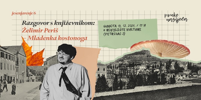 U Sinju gostuje nagrađivani književnik Želimir Periš