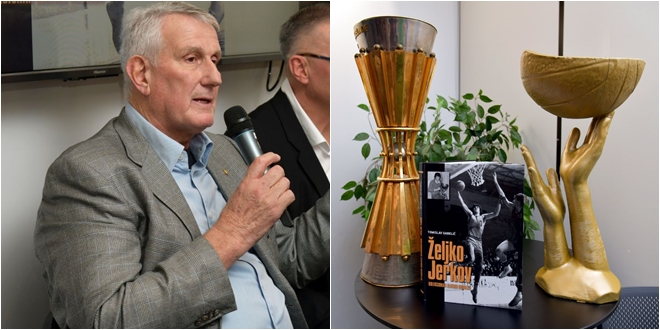 FOTOGALERIJA Na Gripama predstavljena monografija 'Željko Jerkov - kolekcionar zlatnih medalja'