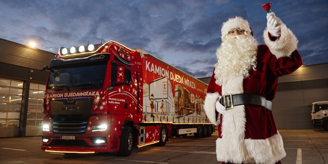 Veseli Kamion Djeda Mraza uskoro stiže u Dalmaciju