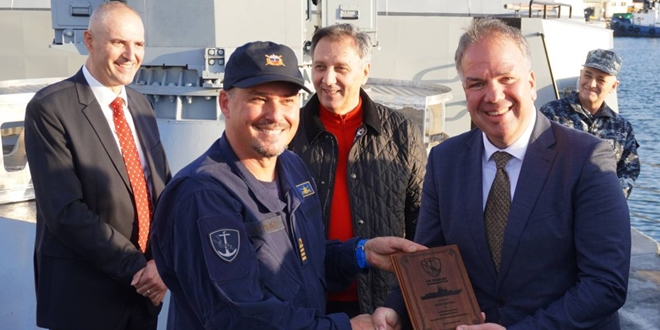 FOTOGALERIJA Višenamjenski patrolni brod Triglav predan Ministarstvu obrane Republike Slovenije