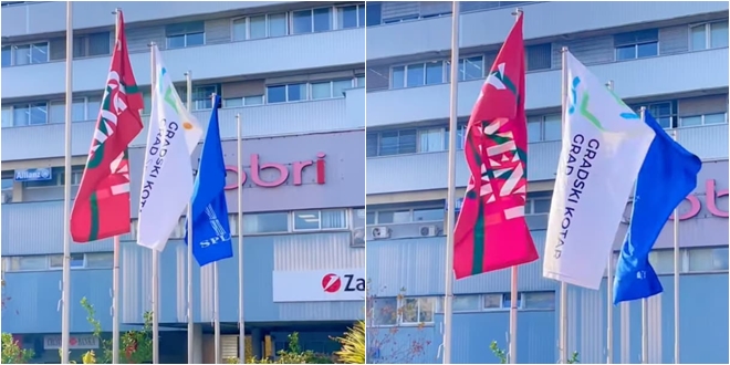 Arapović Bonačić: Izradili smo i postavili na trgu Dobri zastavu sa vizualnim identitetom našeg kotara