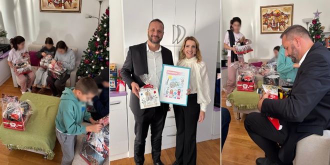 Načelnik Dropuljić posjetio štićenike Doma za djecu i mladež Maestral u Podstrani