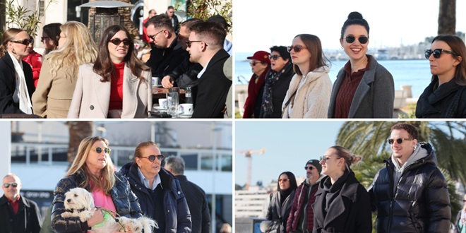 ZIMSKA IDILA Blagdan sv. Stjepana Splićani iskoristili za šetnju osunčanom Rivom