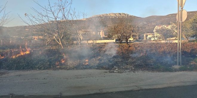 Manji požar u Kaštelima