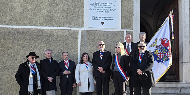 Otkrivena spomen-ploča u Svetom Jurju povodom 1100. obljetnice Hrvatskoga Kraljevstva