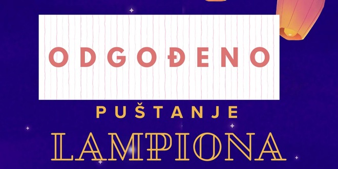 SOLIN Odgađa se današnje puštanje lampiona