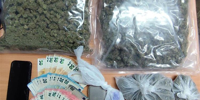 Šibenska policija od mladića oduzela gotovo 2 kilograma marihuane