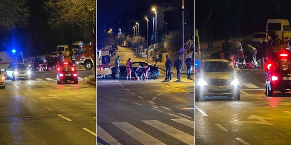 TEŠKA PROMENA NESREĆA U SPLITU Sudar kod tunela na Mejama, jedna osoba prevezena u bolnicu
