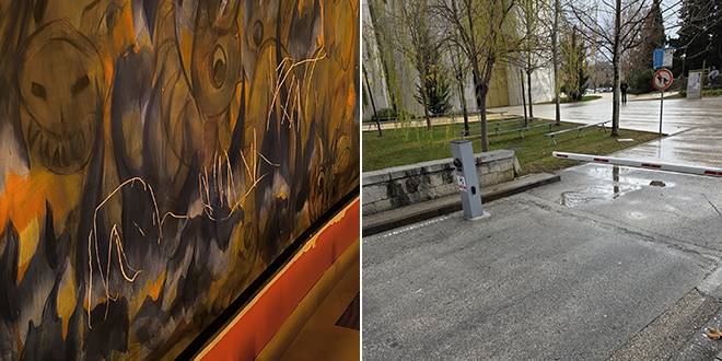 Za vrijeme večernje mise oštećeni zidovi u Bazilici svete Obitelji u Solinu