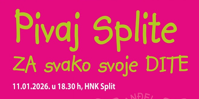HNK SPLIT Dobrotvorni koncert 'Pivaj Splita za svako svoje dite'