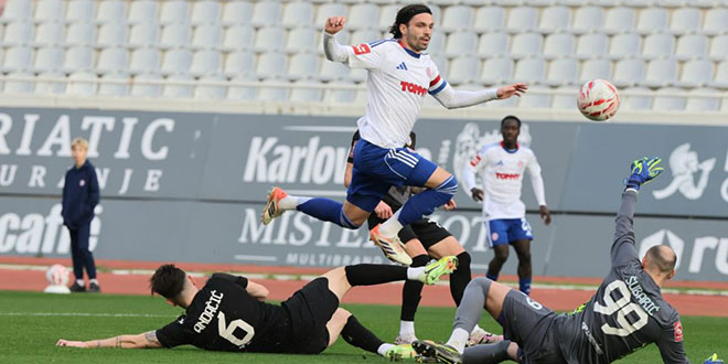 UŽIVO: Hajduk vodi 2:0 golovima Šege i Krovinovića!