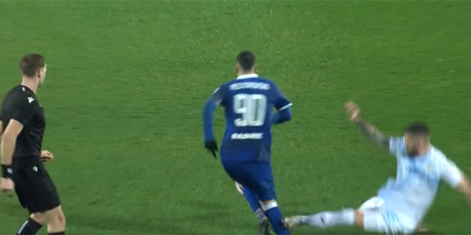 VIDEO: Pogledajte kako je igrač Rijeke zaradio direktan crveni karton