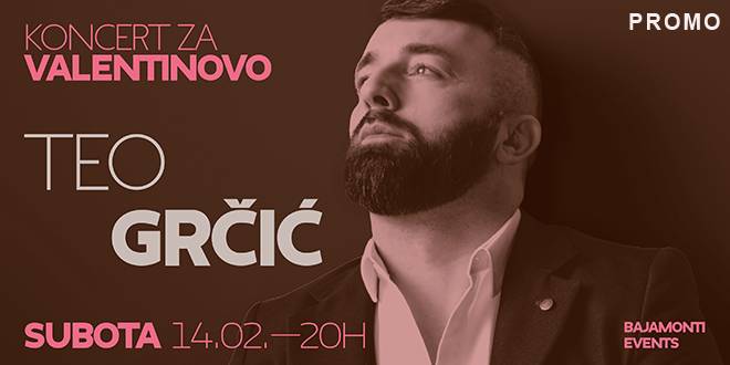 Valentinovo ove godine pada baš onako kako treba - Bajamonti slavi ljubav uz koncert Tea Grčića u subotu, 14. veljače
