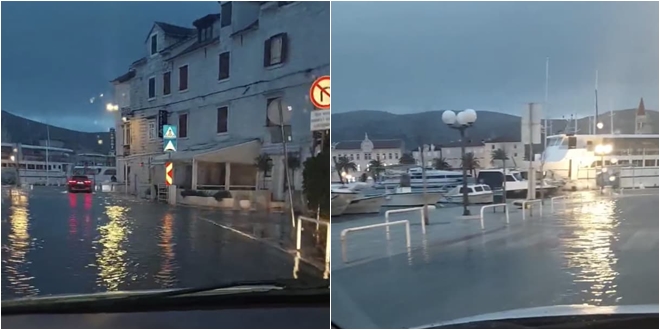 VIDEO More se prelilo na trogirske ulice